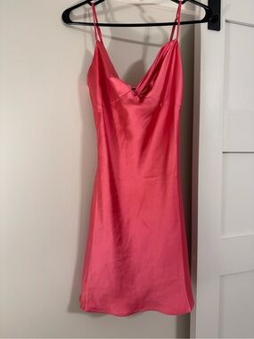 Pink Satin Dress